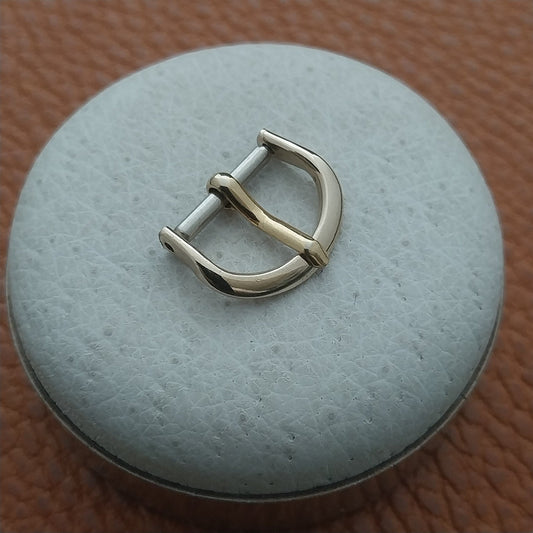 1/2" 12k Yellow Gold-Filled Unused 1950s Vintage Watch Strap Buckle