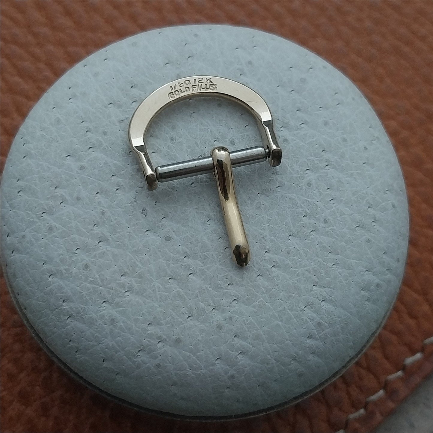 1/2" 12k Yellow Gold-Filled Unused 1950s Vintage Watch Strap Buckle