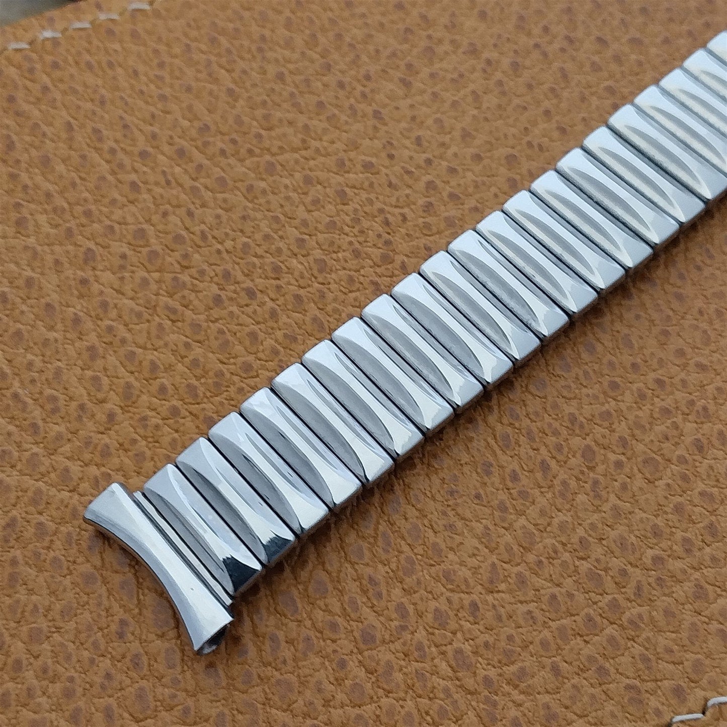 19mm Scott Stainless Steel DeLuxe nos 1970s Vintage Watch Band 18mm 16mm