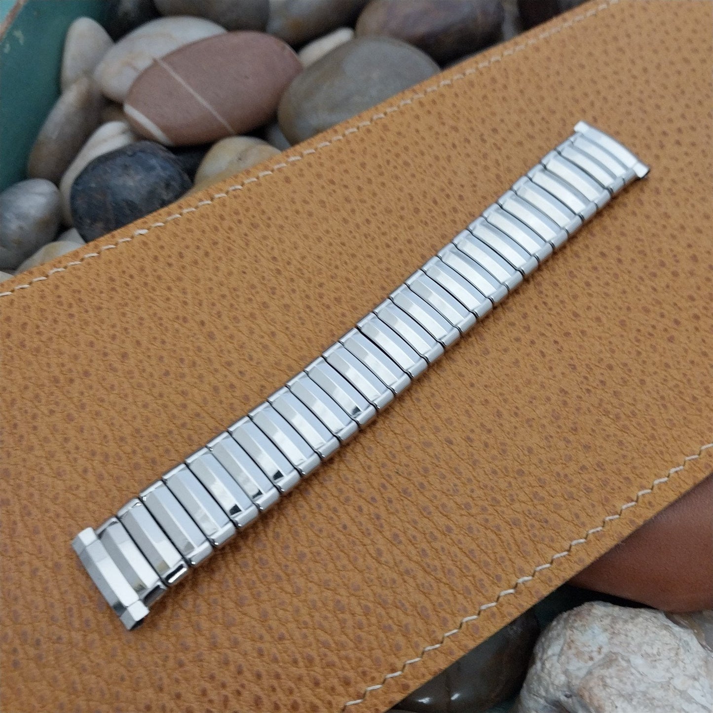 JB Champion Edgewood Stainless Steel Expansion nos 1950s Vintage Watch Band