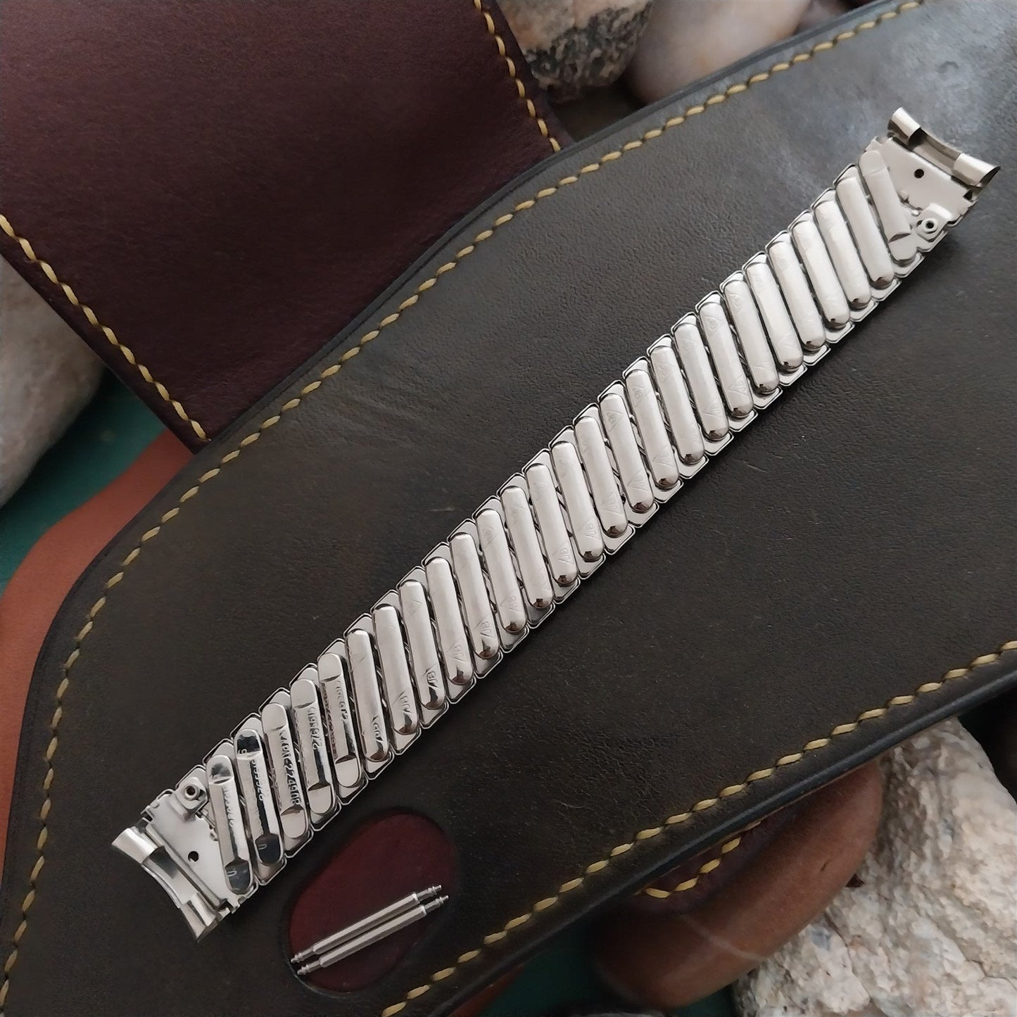 16mm Stainless Steel JB Champion Wide nos Unused 1950s Vintage Watch Band