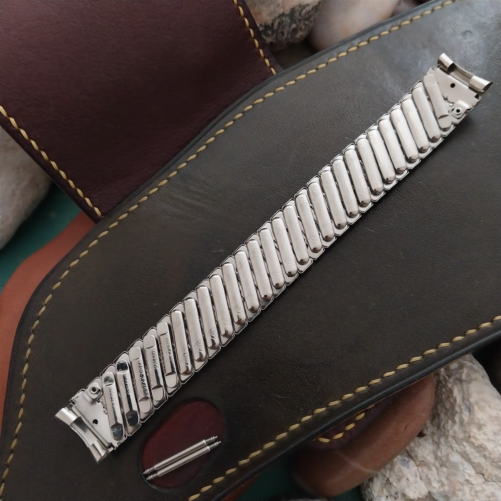 16mm Stainless Steel JB Champion Wide nos Unused 1950s Vintage Watch Band