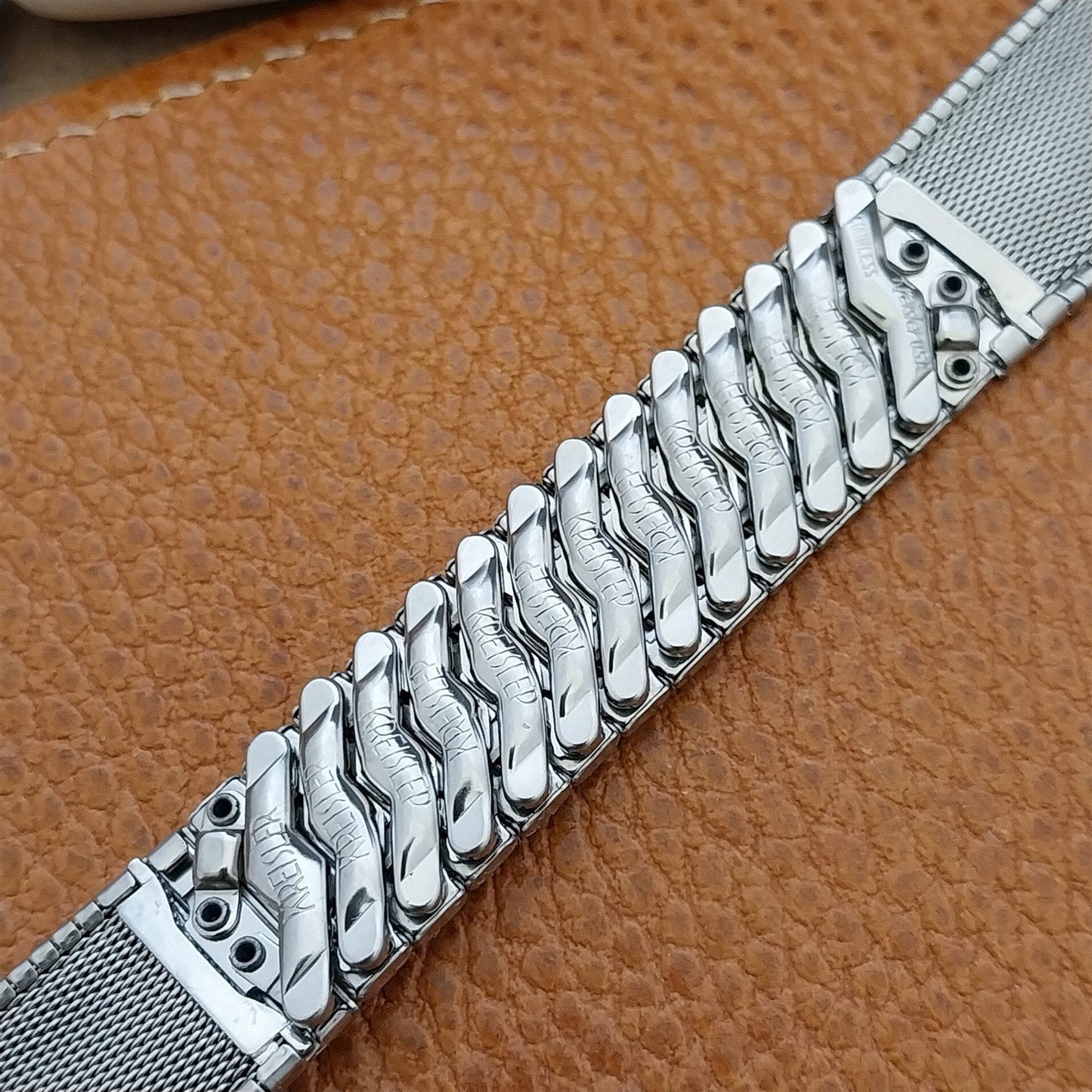 Vintage 19mm 18mm 17mm Stainless Steel Kreisler Unused 1960s Classic Watch Band