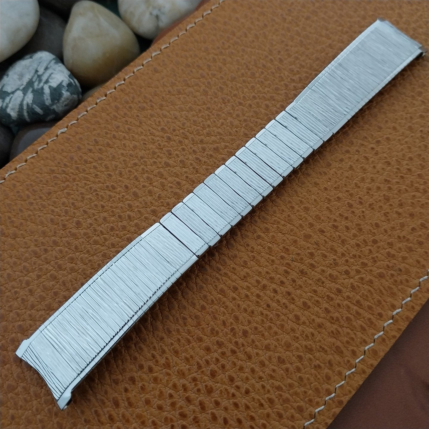 3/4" Stainless Steel Kreisler USA nos 1960s Vintage Watch Band 17.2mm 18mm