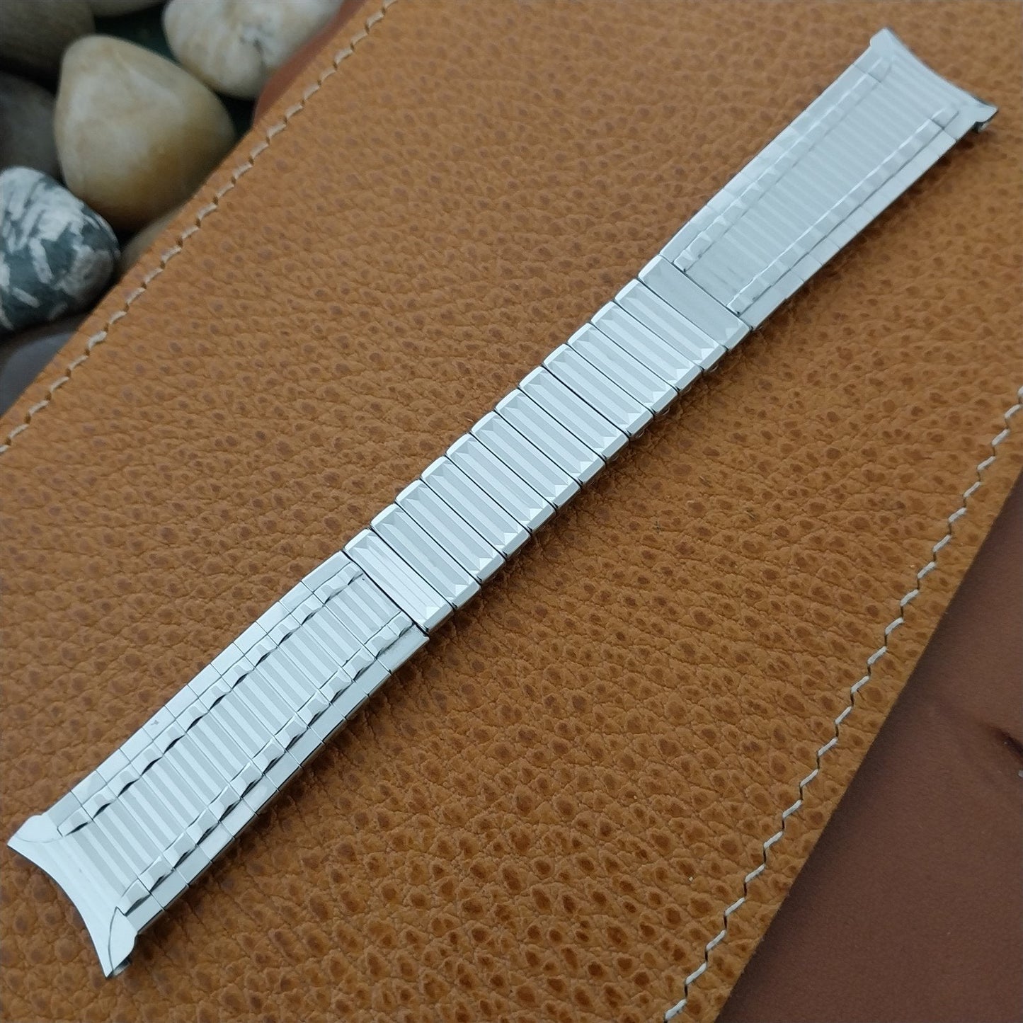 3/4" Stainless Steel Kreisler USA nos 1960s Vintage Watch Band 17.2mm 18mm