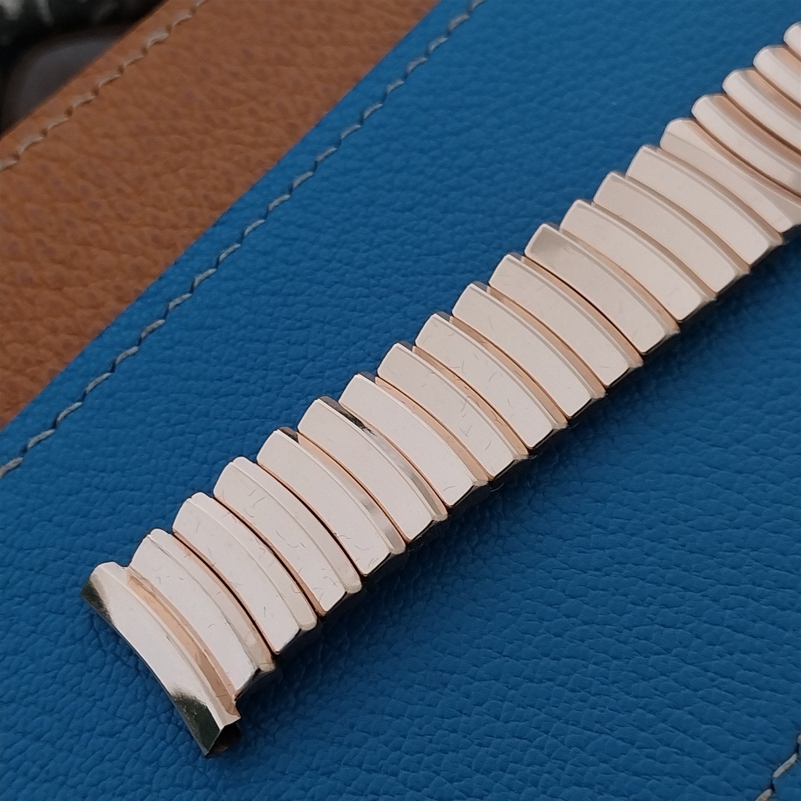 10K Rose Gold-Filled JB Champion Classic Stretch Unused 1950s Vintage Watch Band