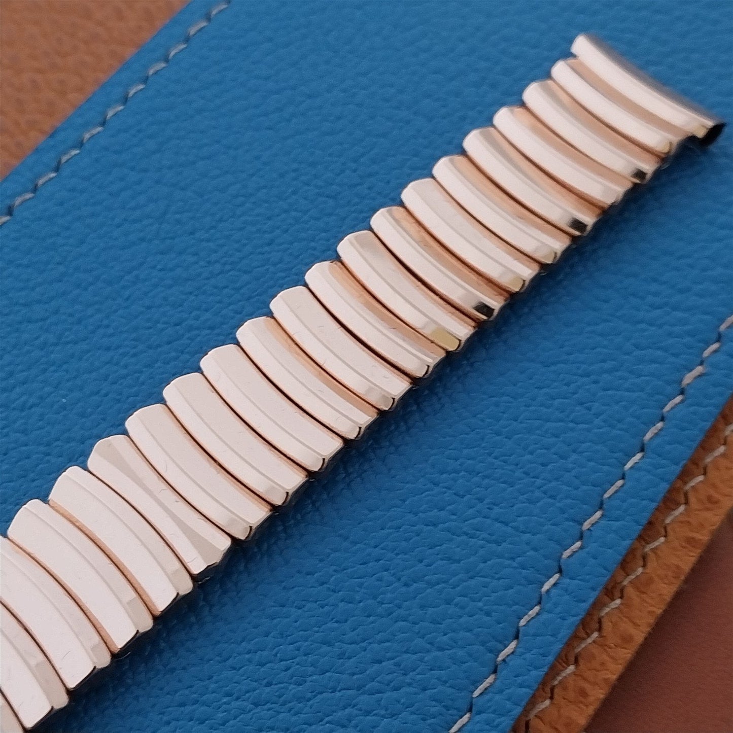 10K Rose Gold-Filled JB Champion Classic Stretch Unused 1950s Vintage Watch Band