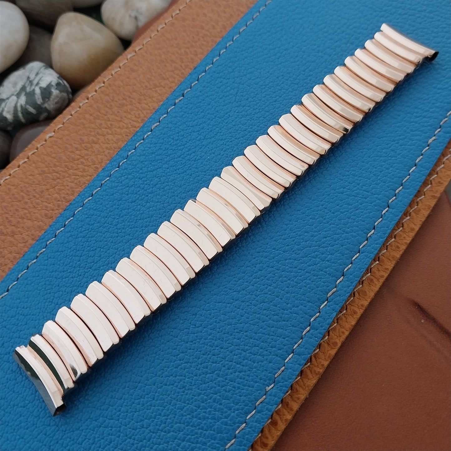 10K Rose Gold-Filled JB Champion Classic Stretch Unused 1950s Vintage Watch Band