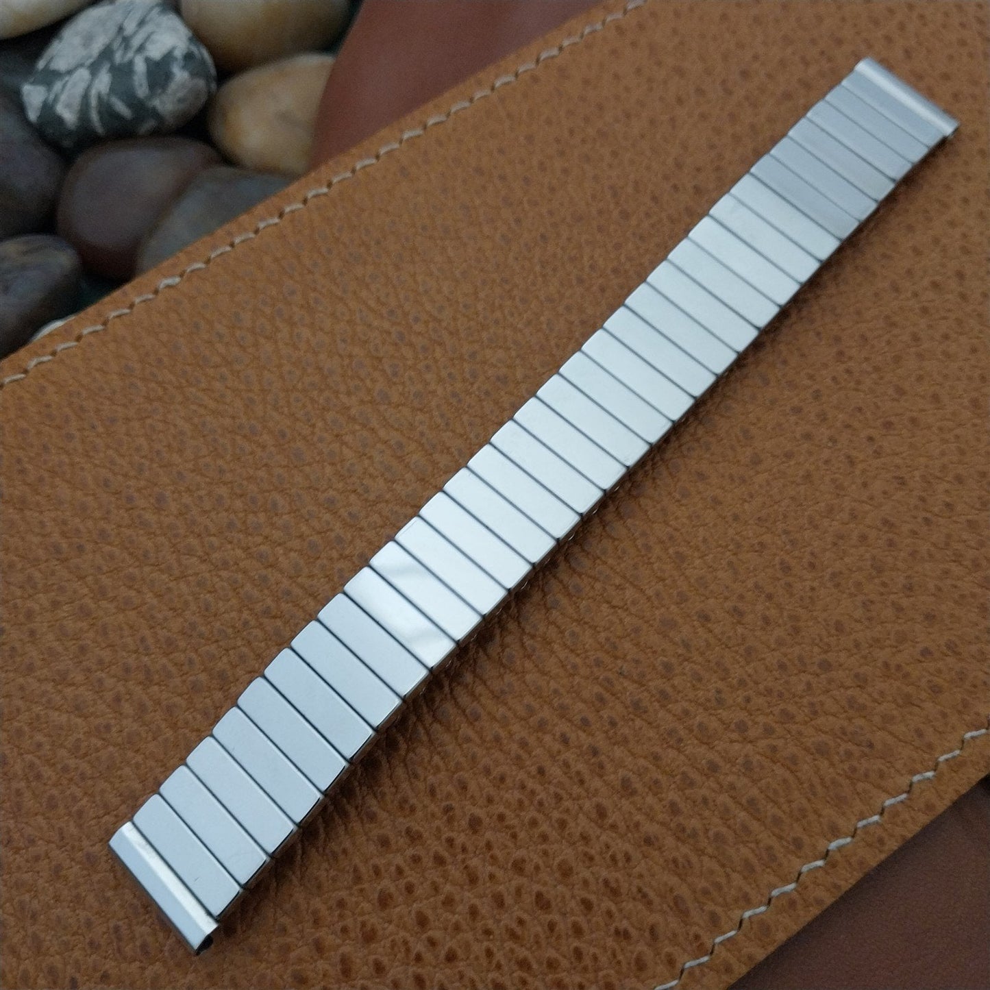 16mm Short Stainless Steel Kreisler USA nos 1950s Vintage Watch Band