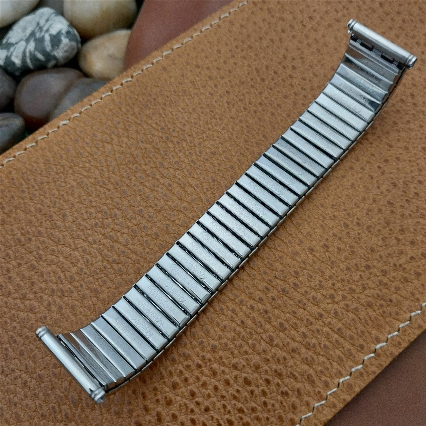 Kreisler USA Short Stainless Steel DuraFlex Vintage Watch Band nos 19mm 18mm