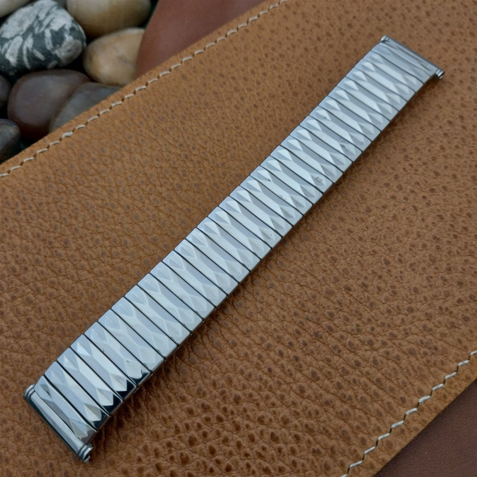 Kreisler USA Short Stainless Steel DuraFlex Vintage Watch Band nos 19mm 18mm