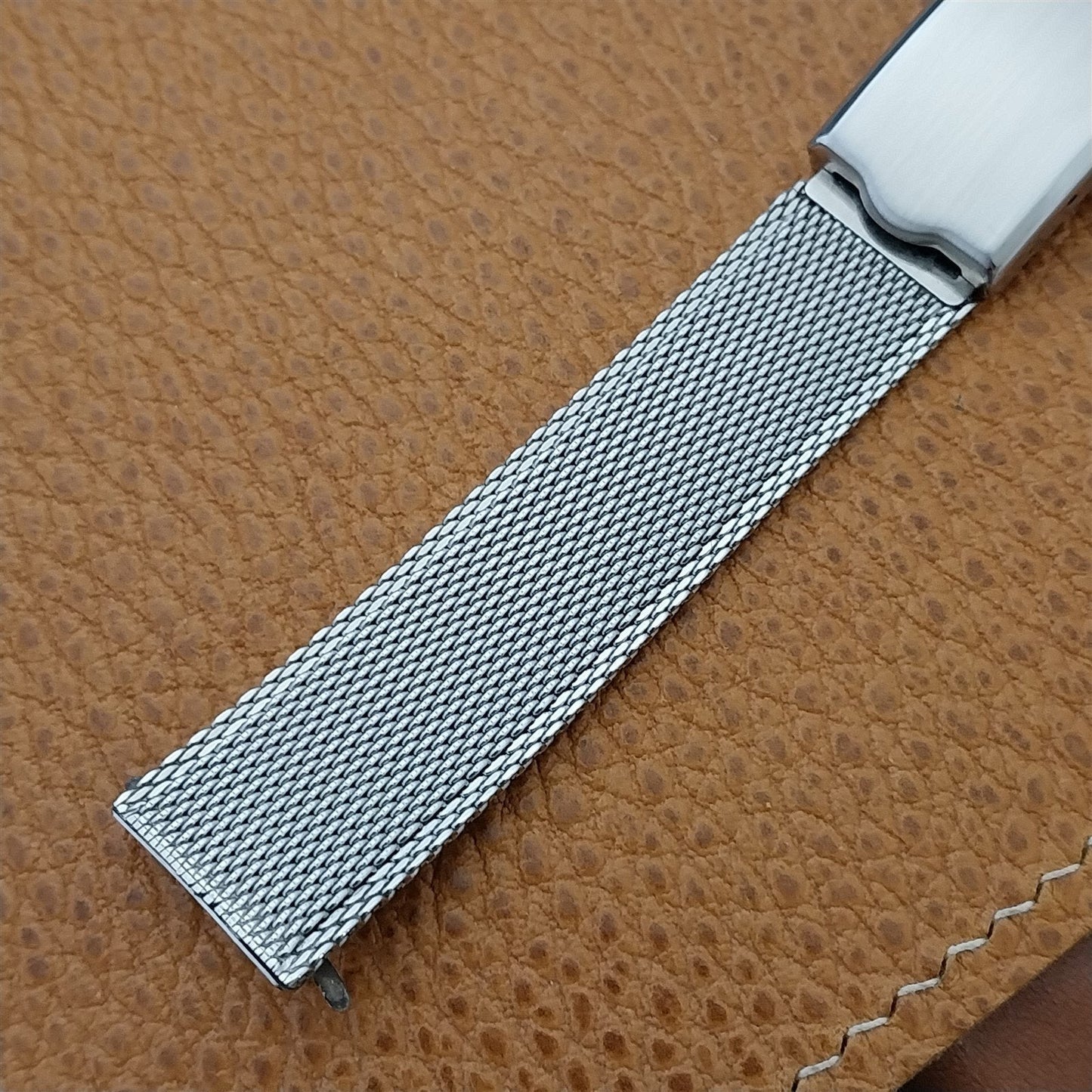 17.2mm Stainless Steel Mesh JB Champion USA 1960s Vintage Watch Band