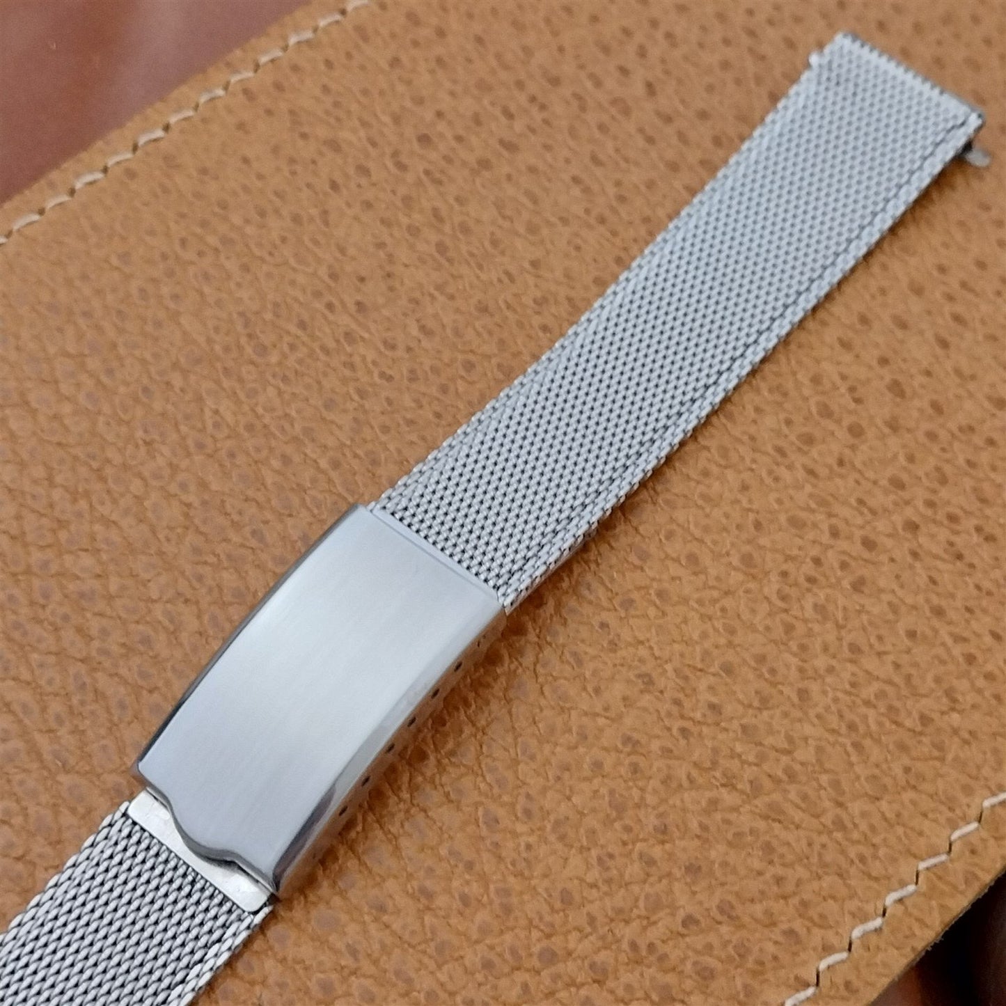 17.2mm Stainless Steel Mesh JB Champion USA 1960s Vintage Watch Band