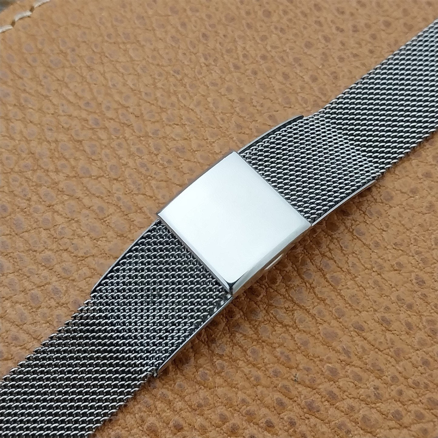 1920s-1930s Wadsworth Model B White Gold Filled Mesh Vintage Watch Band