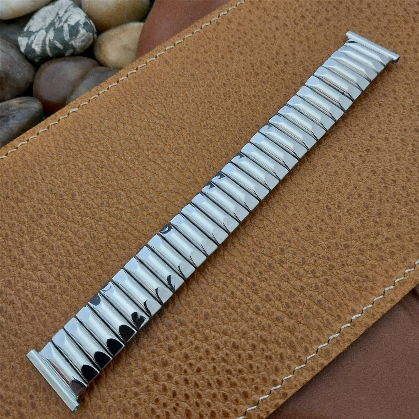 1950s 16mm 18mm 19mm Bellavance Stainless Steel Unused Vintage Watch Band