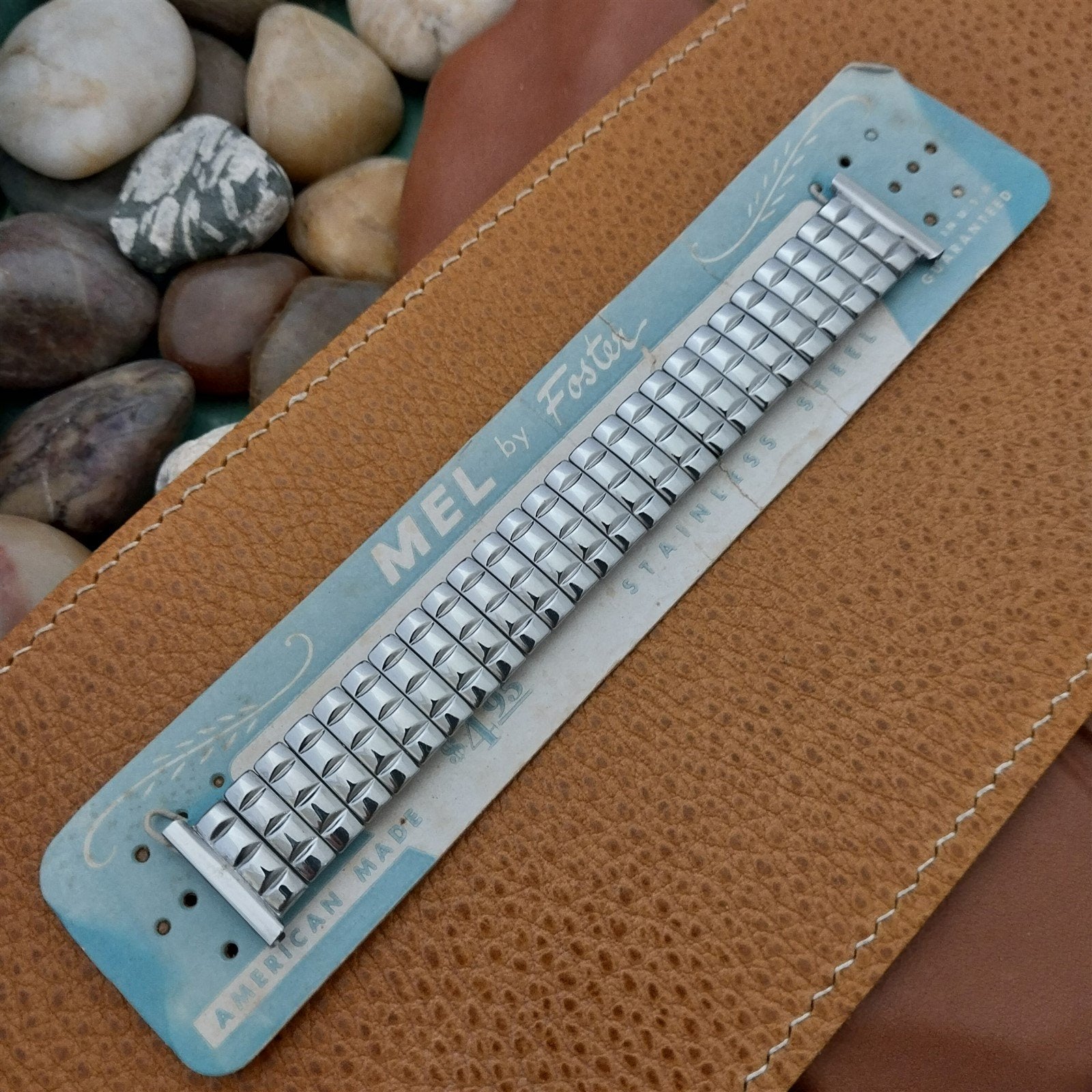 Mel by Foster Stainless Steel Expansion nos Short 50s Vintage Watch Band 16-19mm