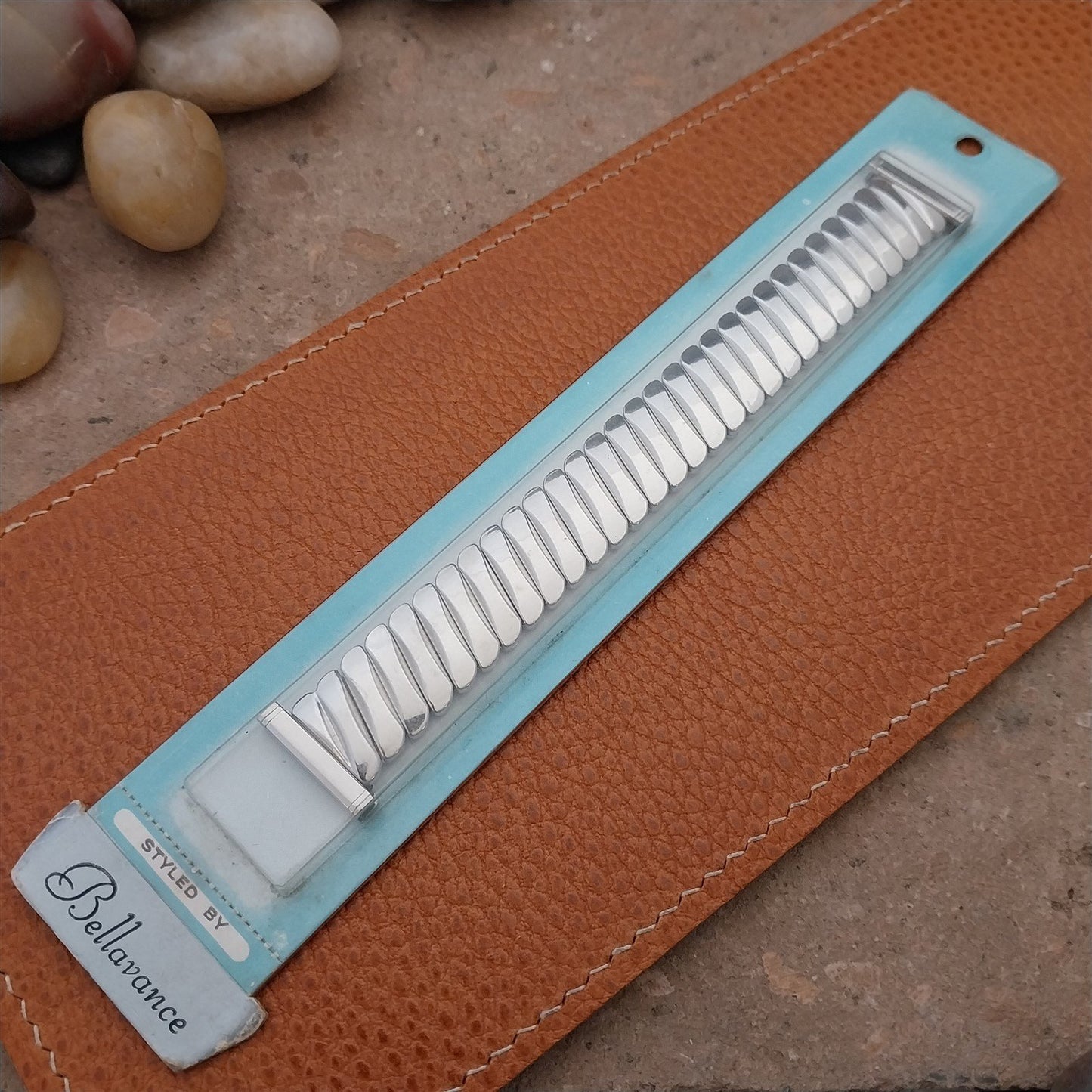 16mm 18mm 19mm Bellavance Stainless Expansion Unused 1950s Vintage Watch Band