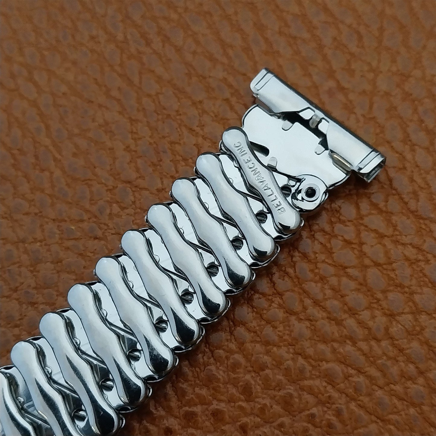 16mm 18mm 19mm Bellavance Stainless Expansion Unused 1950s Vintage Watch Band