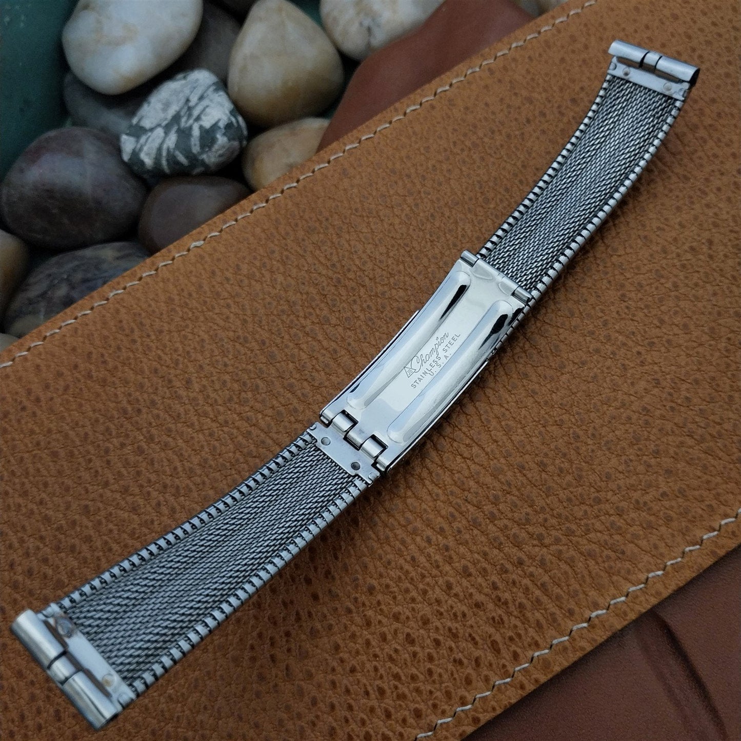 17.2mm Longines 1960s Stainless Steel Vintage Watch Band JB Champion USA nos