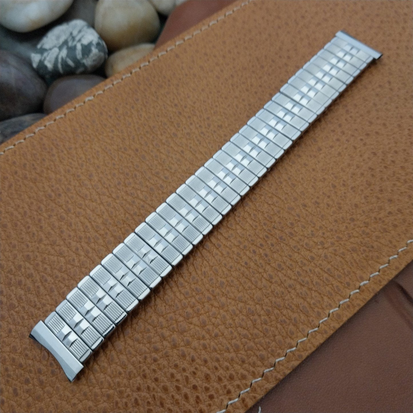 17.2mm 11/16" Baldwin Stainless Steel Expansion nos 1960s Vintage Watch Band