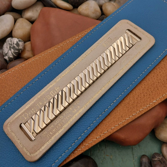 1940s 10k Gold-Filled Morays Montezuma Classic Stretch Unused Vintage Watch Band