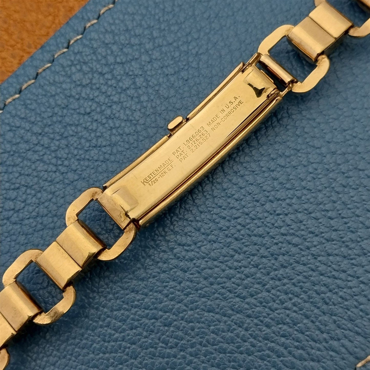 Vintage 1940s 12k Gold-Filled Art Deco 5/8" Kestenmade Classic Unused Watch Band