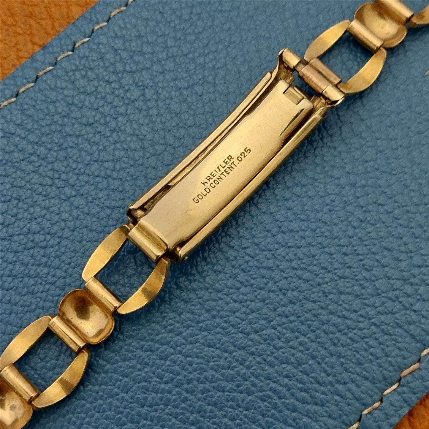 Vintage 1940s Yellow Gold-Filled Kreisler USA Unused Classic Watch Band