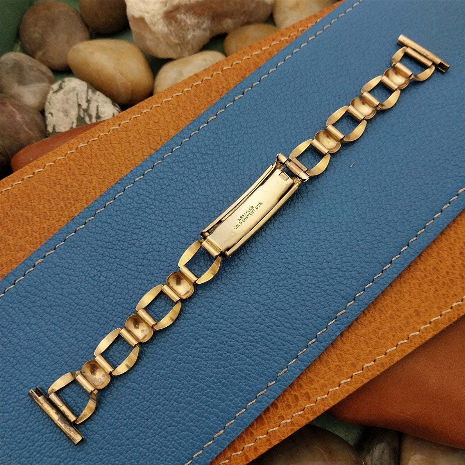 Vintage 1940s Yellow Gold-Filled Kreisler USA Unused Classic Watch Band