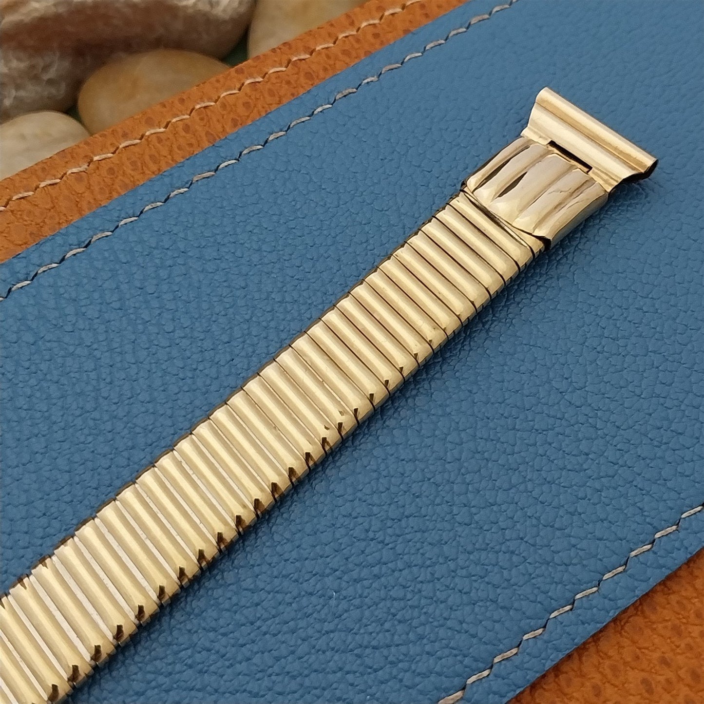 Vintage EKA 10k Yellow Gold Plaque Lamine Wire Lug nos Unused Watch Band