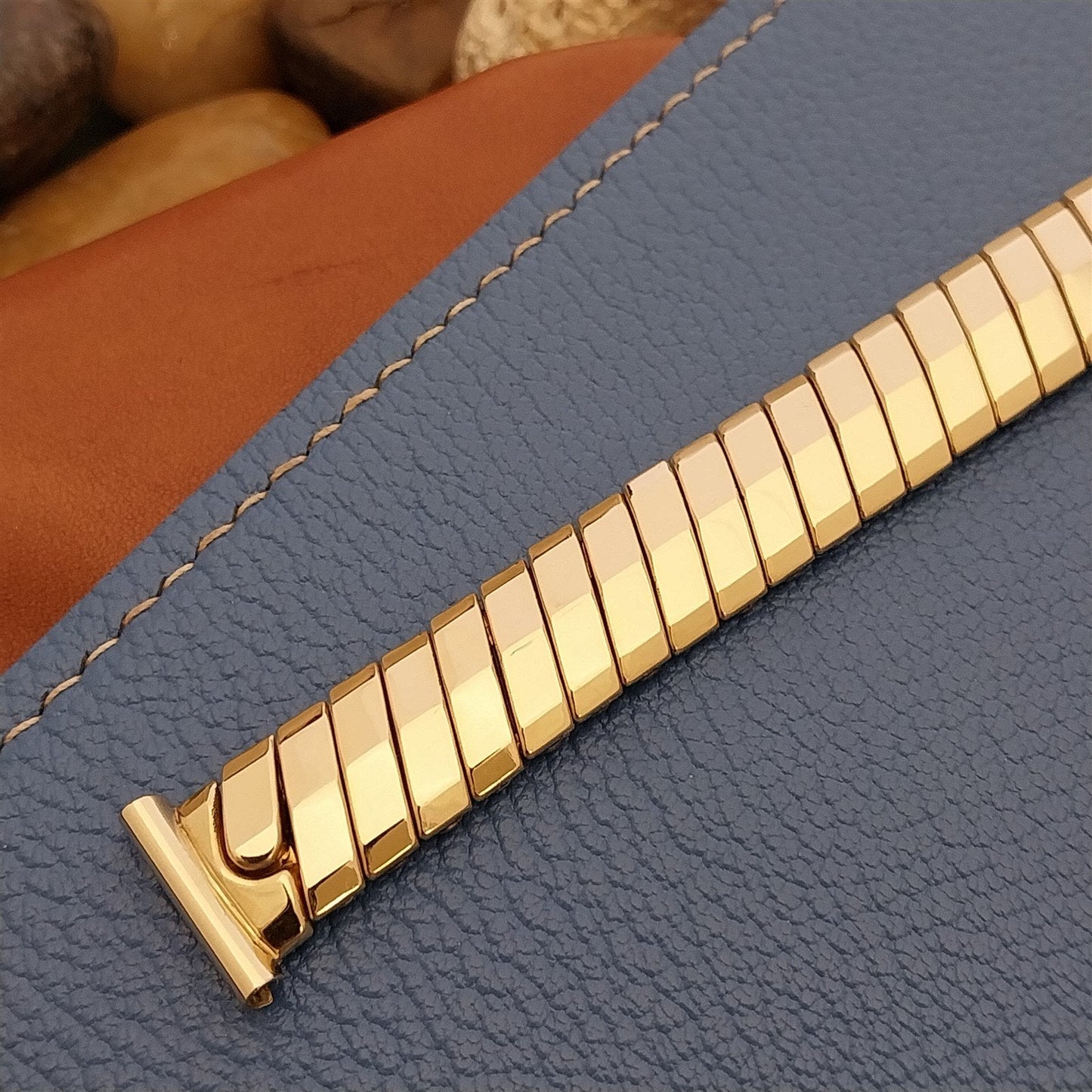 1940s 5/8 10k Gold-Filled Short Expansion Bridgefield Unused Vintage Watch Band