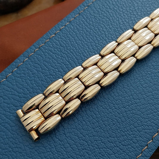 5/8" Kaye 12k Gold-Filled Quadra-Flex Expansion Unused 1950s Vintage Watch Band
