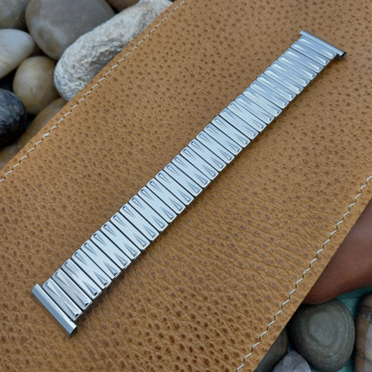 19mm 18mm 16mm Stainless Steel Stretch Scott Unused nos 1960s Vintage Watch Band