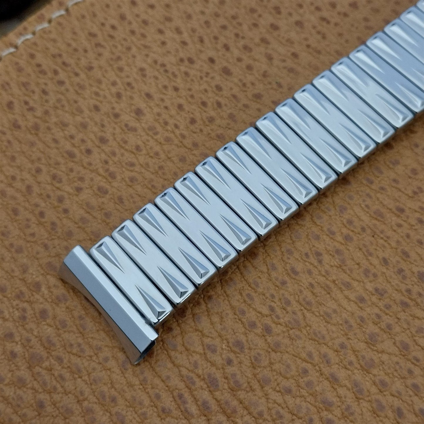 19mm 18mm 16mm Stainless Steel Stretch Scott Unused nos 1960s Vintage Watch Band