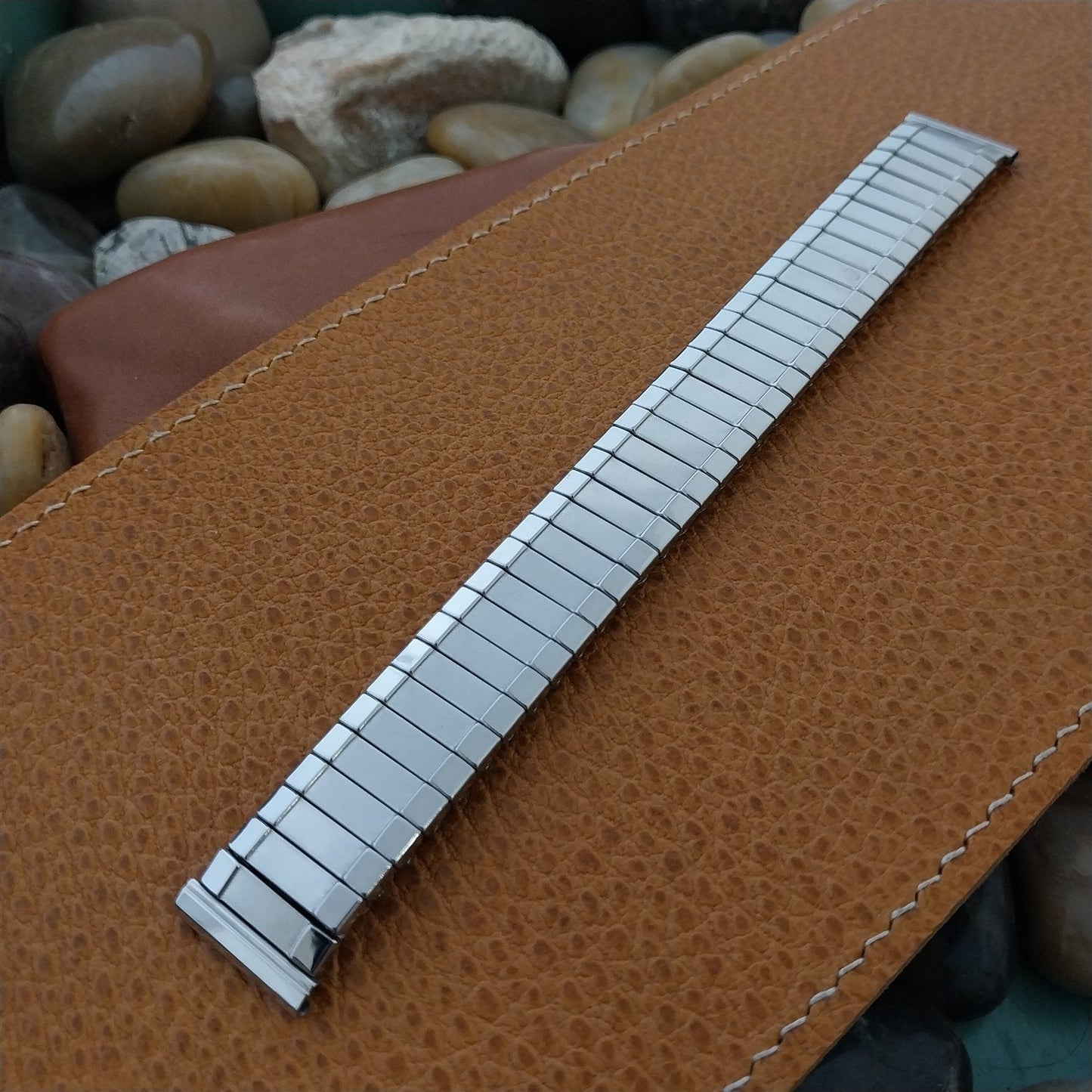 16mm Lenox USA Stainless Steel nos 1960s Vintage Watch Band