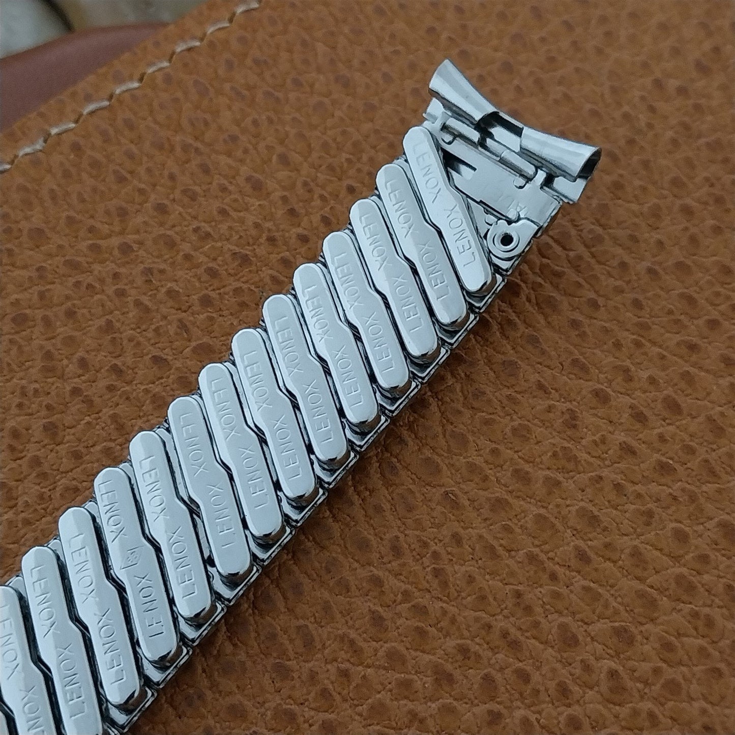 17.2mm Lenox USA Stainless Steel Expansion nos 1960s Watch Band