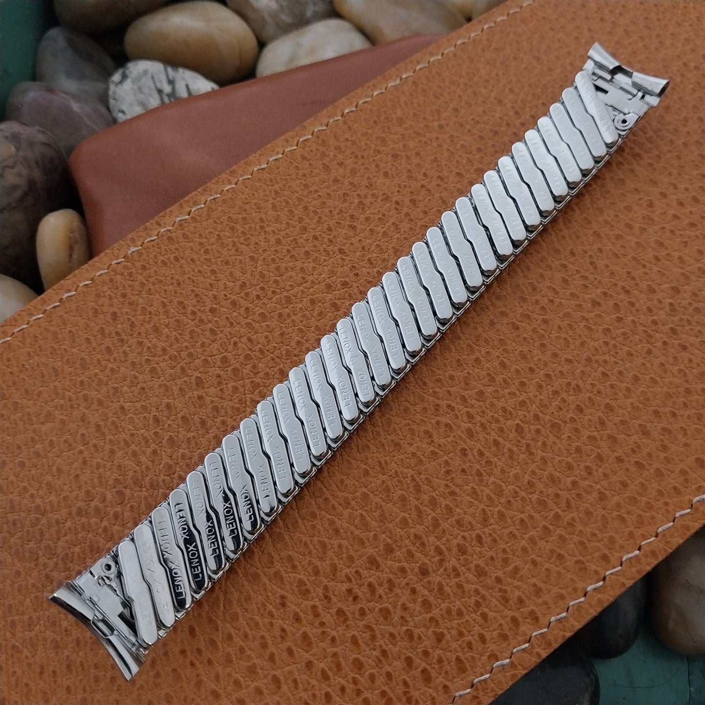 17.2mm Lenox USA Stainless Steel Expansion nos 1960s Watch Band