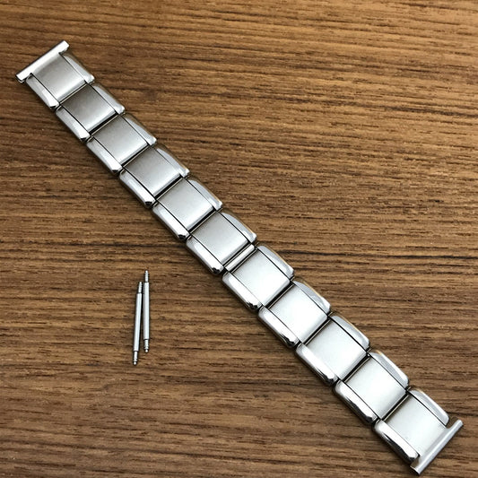 18mm Stainless Steel nos Military Type West German 1960s Vintage Watch Band