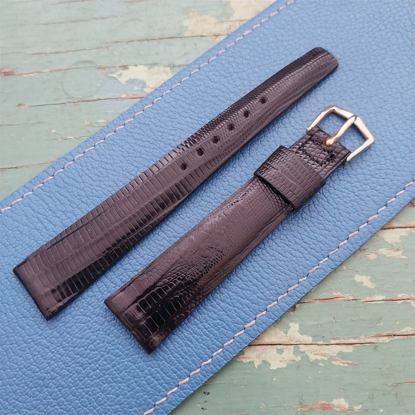 18mm JB Champion Lizagator Lizard nos 1960s Vintage Watch Strap