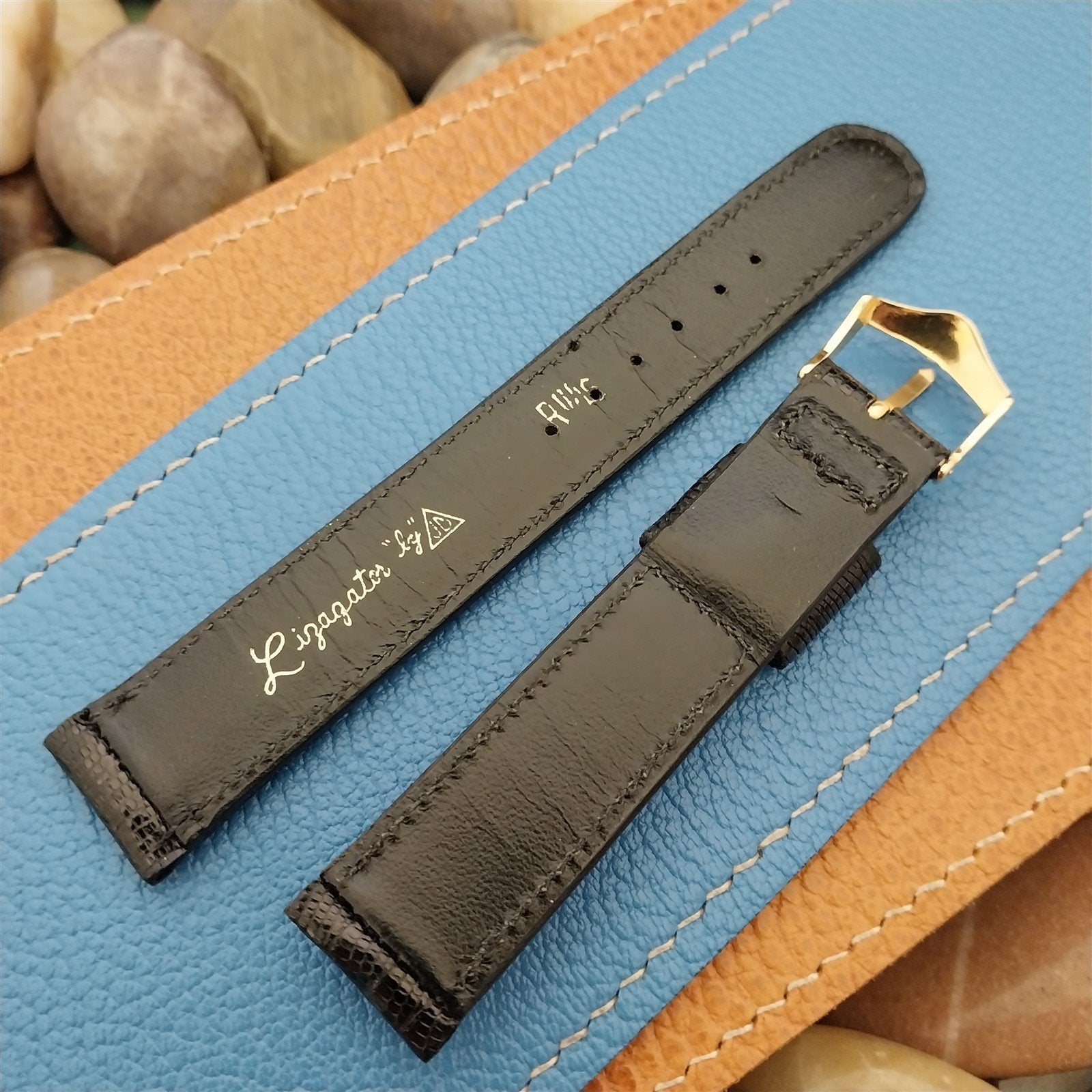 17.2mm JB Champion USA Lizagator Lizard Single-Keeper 1950s Vintage Watch Band