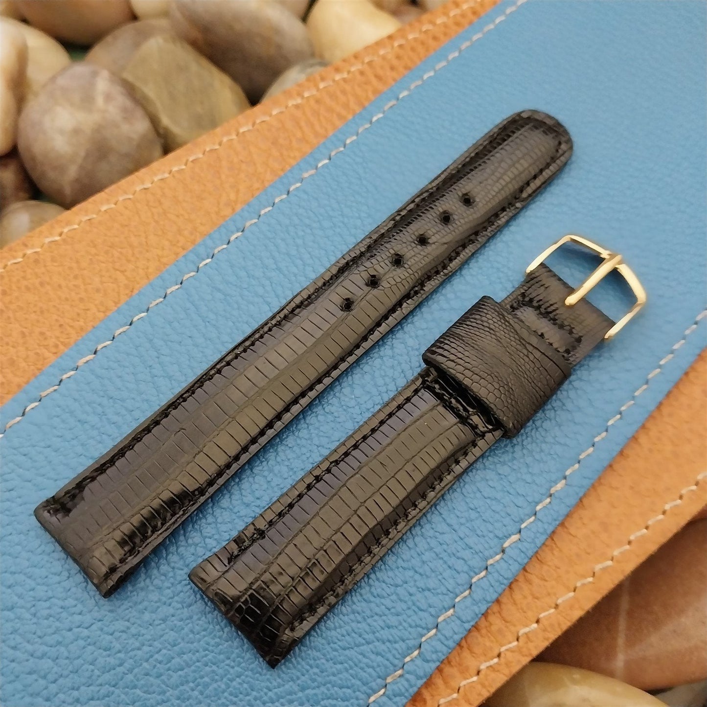 17.2mm JB Champion USA Lizagator Lizard Single-Keeper 1950s Vintage Watch Band