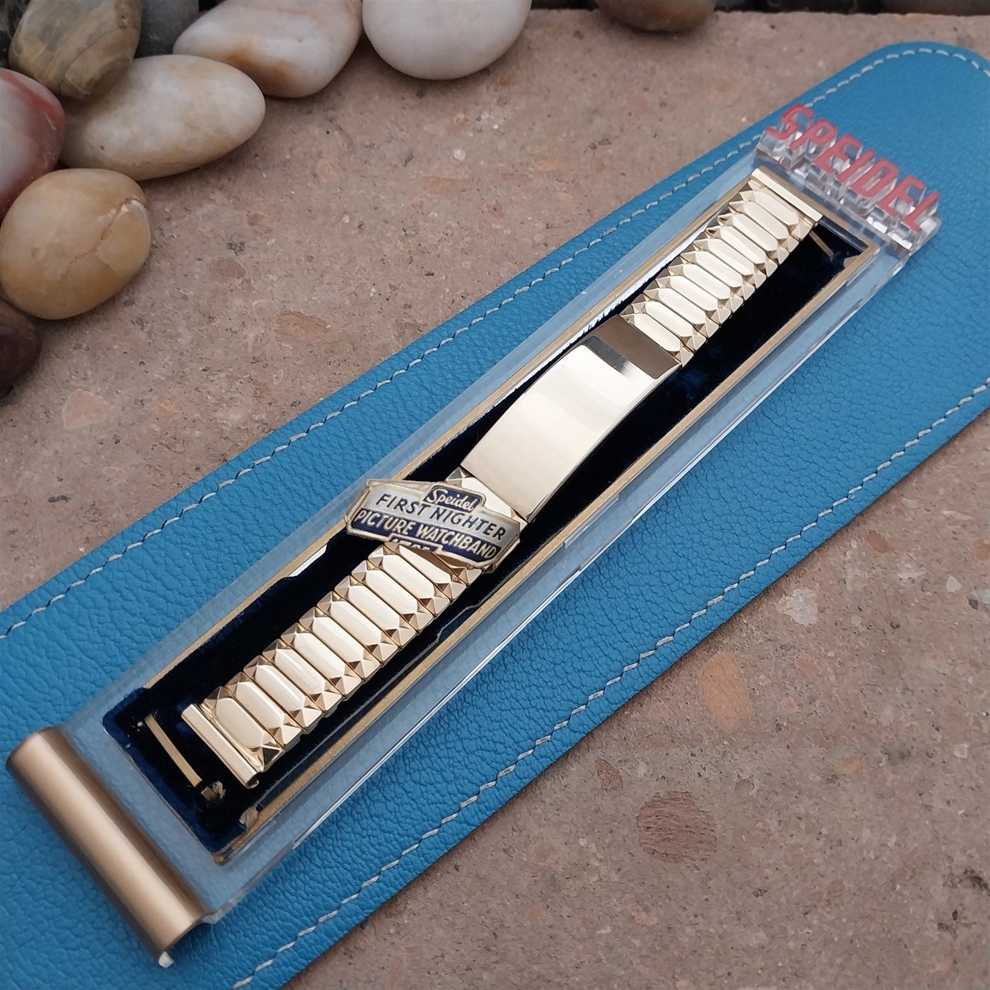 NOS Vintage 1953 Classic Unused Gold Fill Speidel First Nighter Photo Watch Band