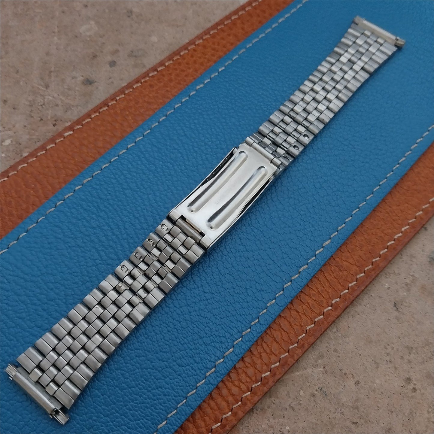 16mm 18mm 19mm 20mm Gold-Tone & Stainless Steel Jubilee Vintage Watch Band