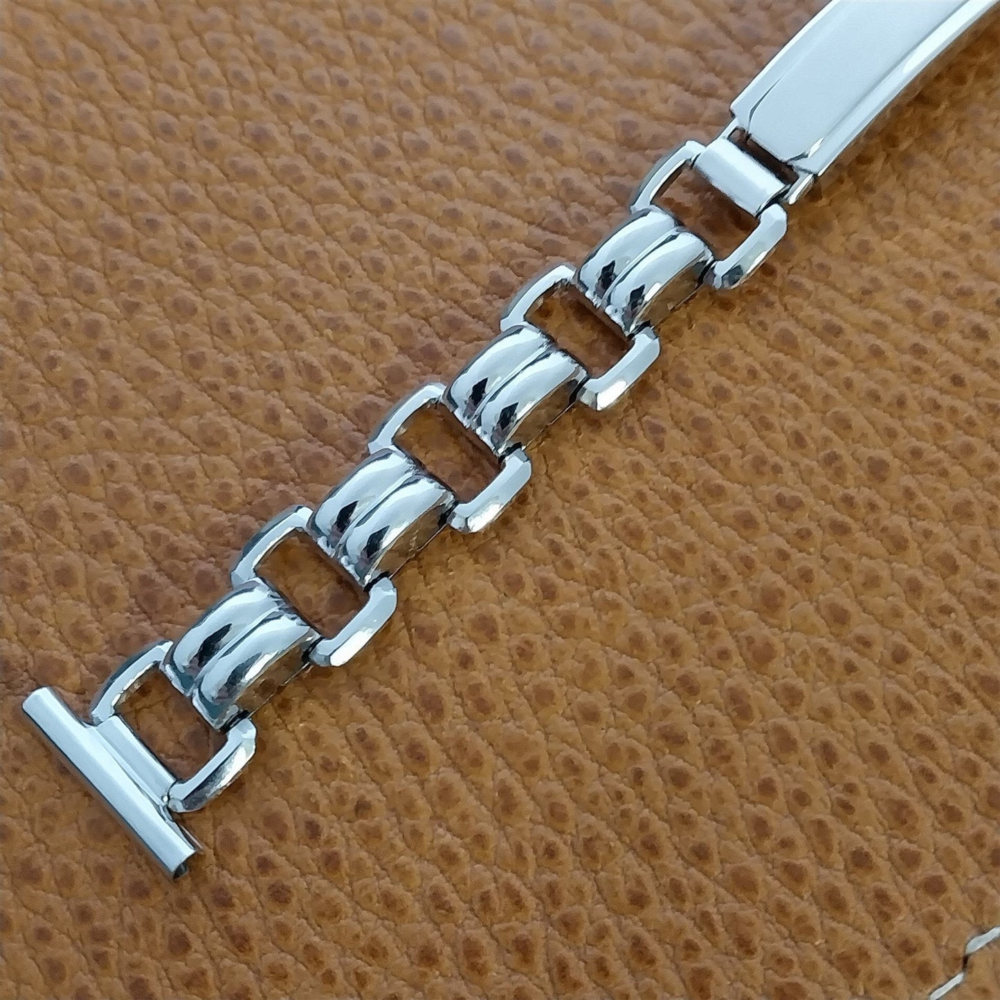 5/8" 1940s 12k White Gold-Filled Kestenmade Majestic nos Vintage Watch Band