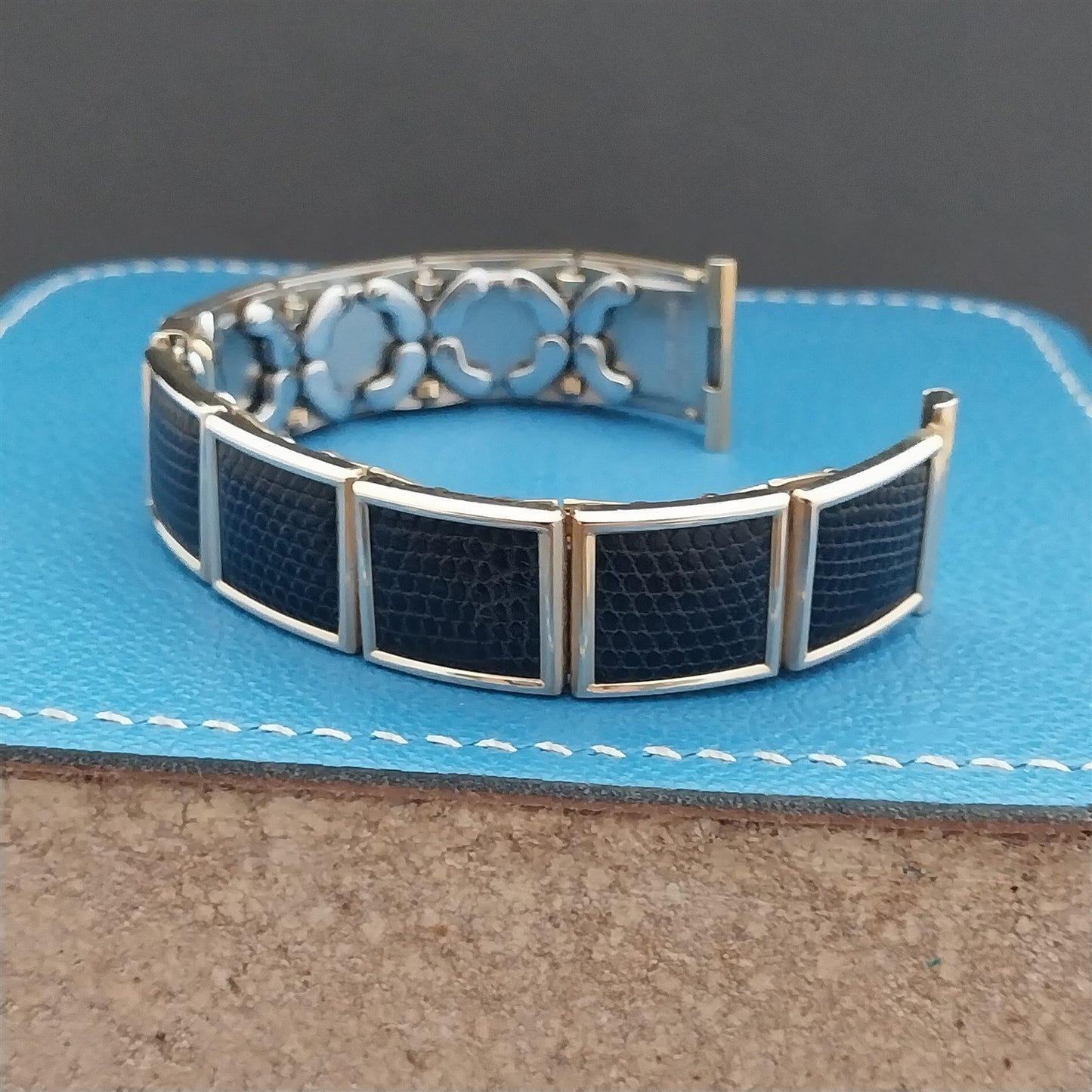 Vintage Lizard & 10K Gold-Filled Speidel Leatha Elegance 1950s Unused Watch Band