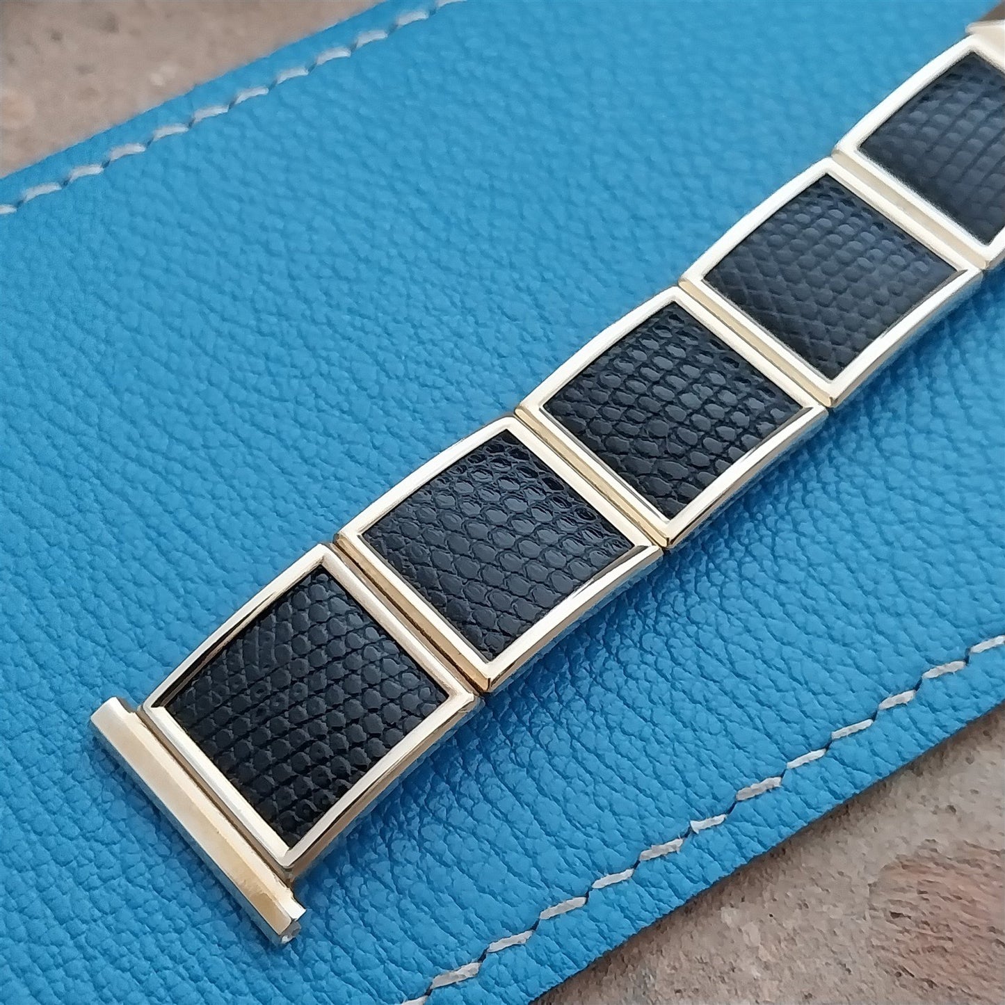 Vintage Lizard & 10K Gold-Filled Speidel Leatha Elegance 1950s Unused Watch Band