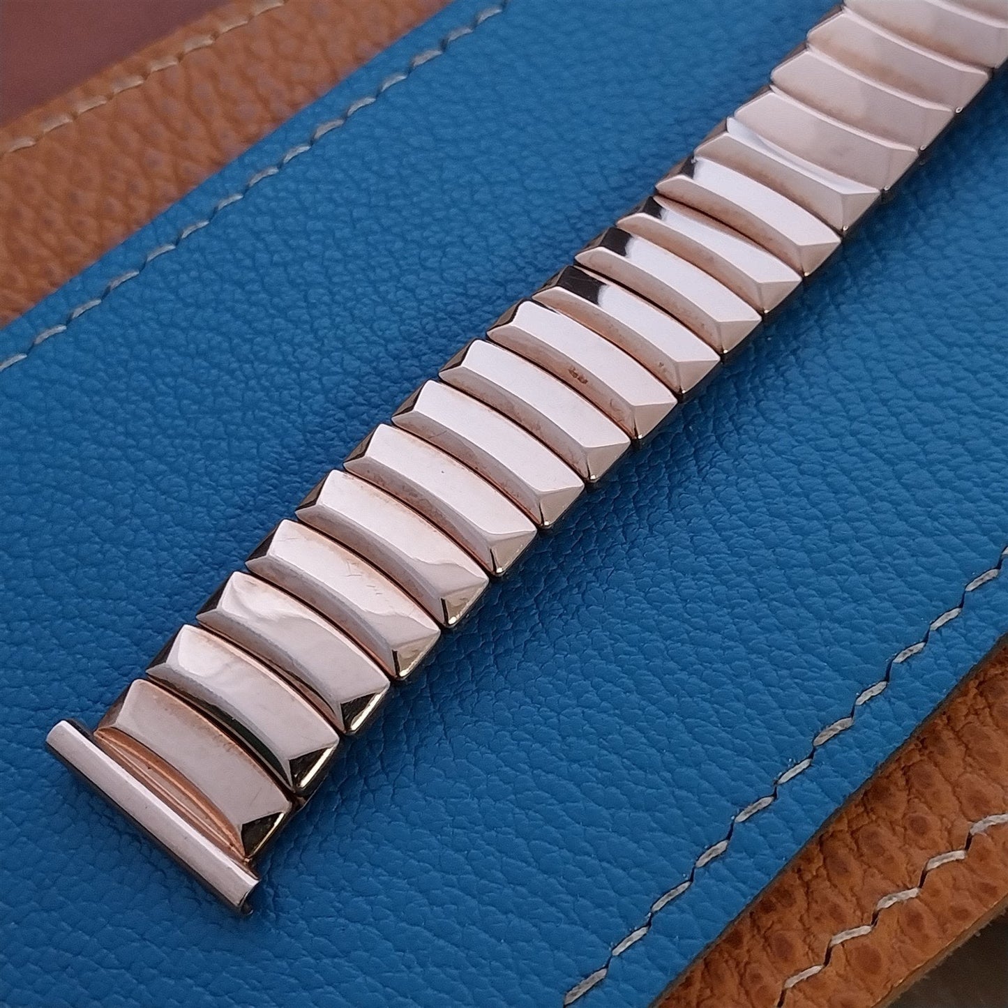 10K Rose Gold Filled Elgin Hadley USA Classic nos 1950s Vintage Watch Band