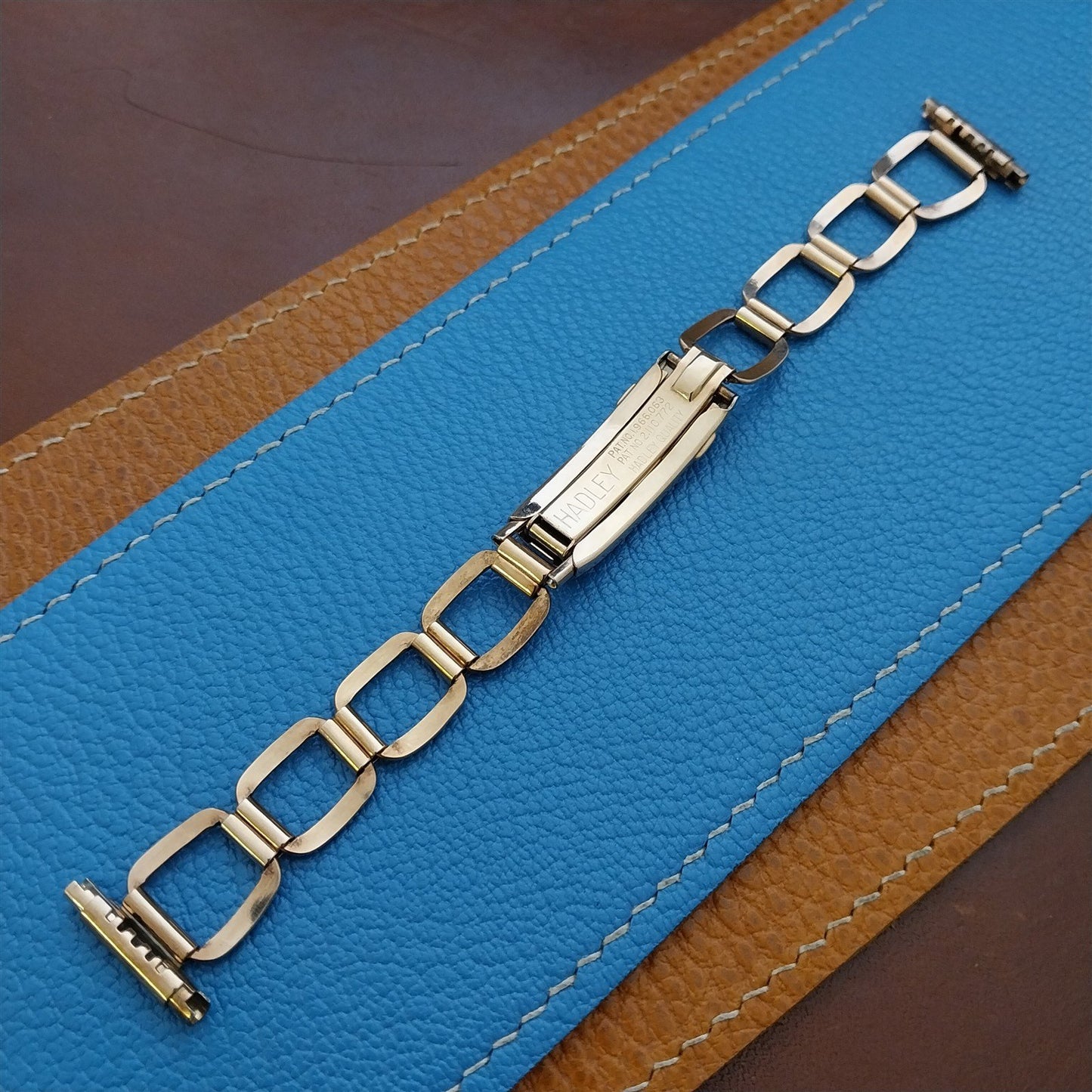 Vintage Art Deco Rose Gold-Filled Hadley Elgin Classic 1940s Watch Band