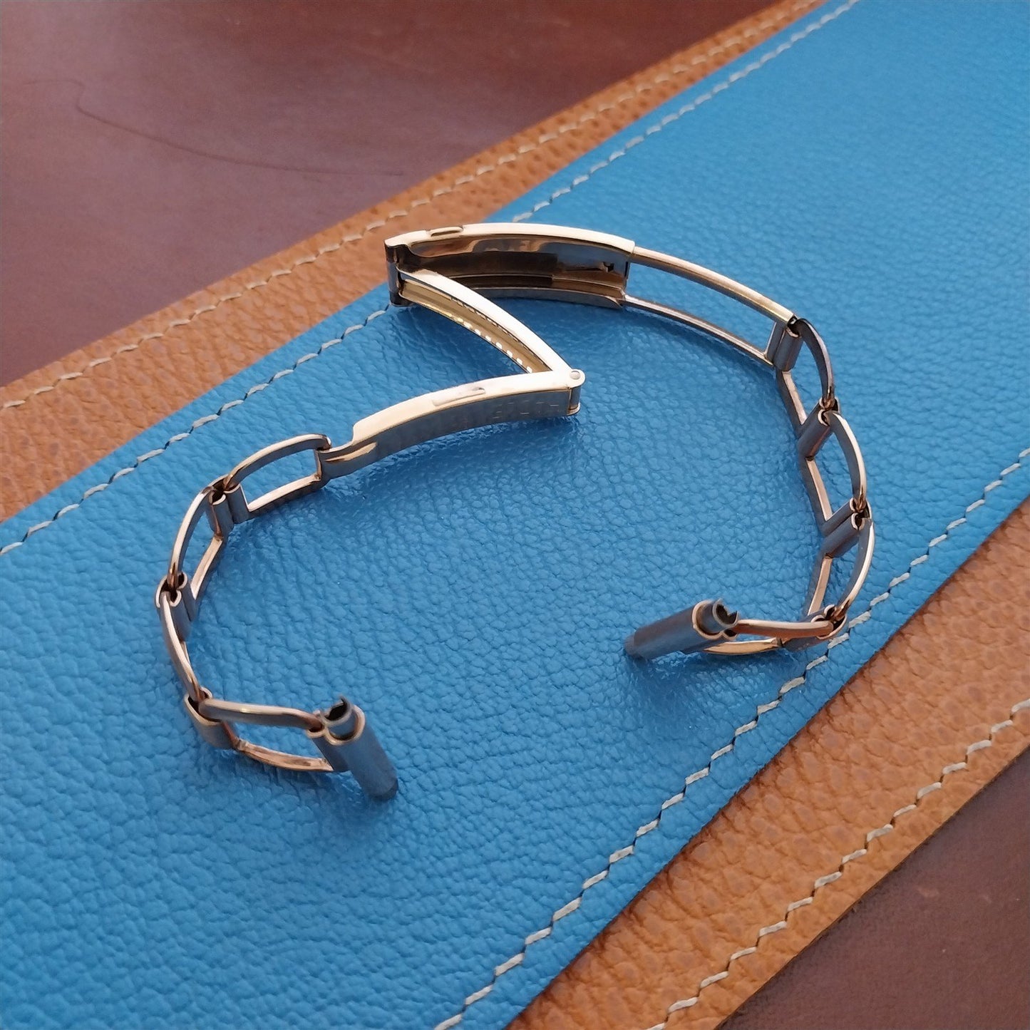 Vintage Art Deco Rose Gold-Filled Hadley Elgin Classic 1940s Watch Band