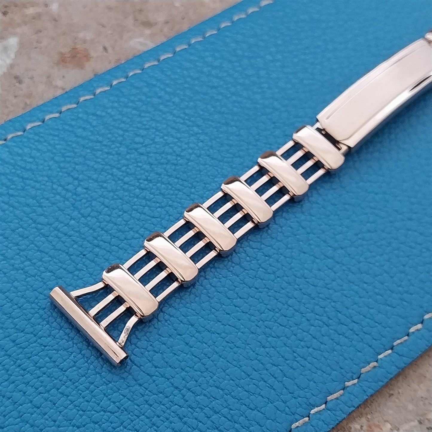 1940s 12k Rose Gold-Filled 5/8" Kestenmade Majestic nos Vintage Watch Band