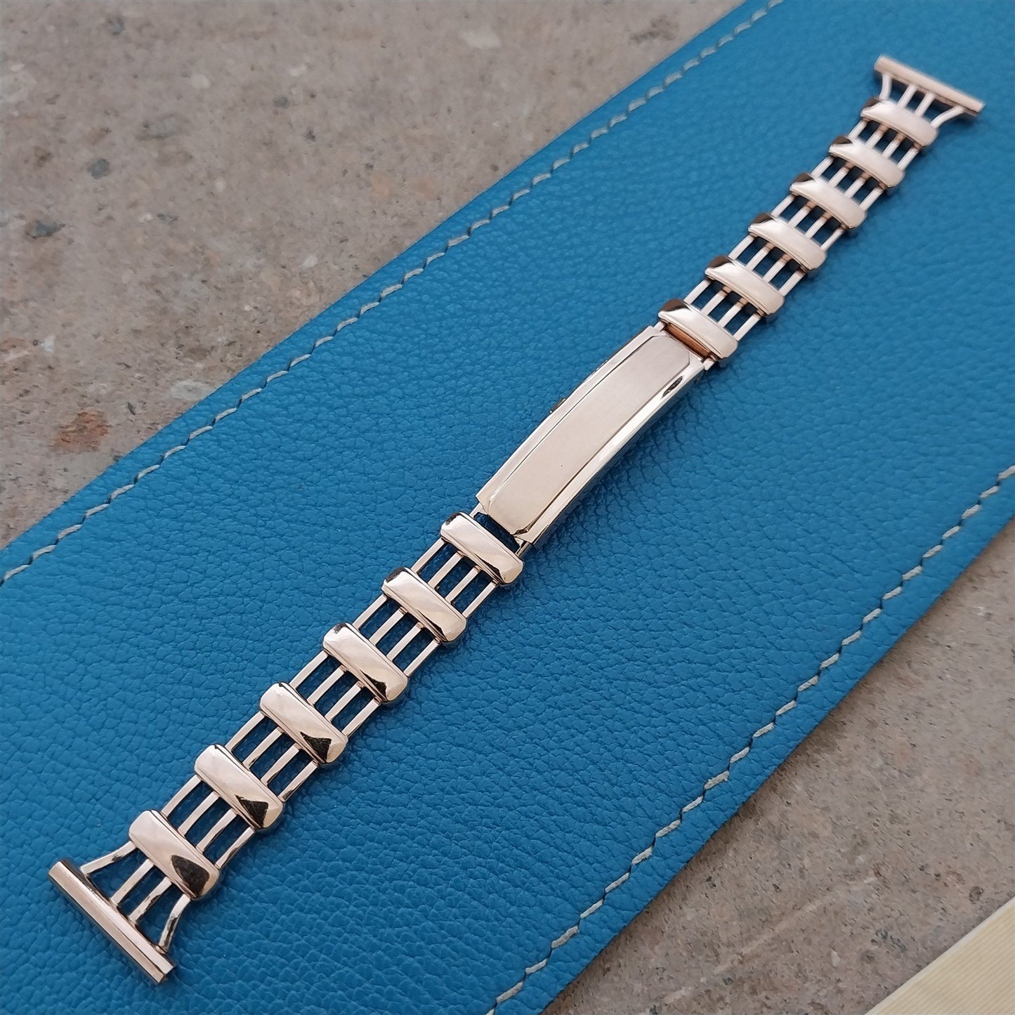 1940s 12k Rose Gold-Filled 5/8" Kestenmade Majestic nos Vintage Watch Band